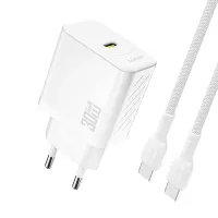 ładowarka sieciowa dudao a27pceu pd 30w gan usb-c z kablem usb-c
