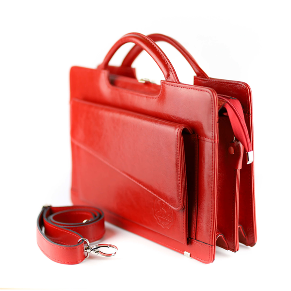 507 Teczka damska exclusive - czerwona KEMER zdjęcie 2