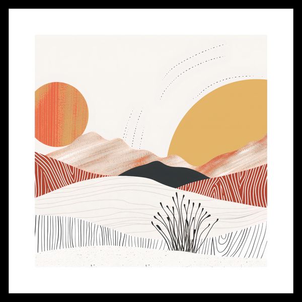 Plakat 40x40cm Roztańczone Słońce zdjęcie 3