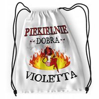 Plecak Dla Violetty Sportowy Szkolny Worek Torba Z Nadrukiem Ze Zdjęciem