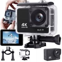 KAMERA SPORTOWA DV8500 4K Wi-Fi 16Mpx WODOODPORNA SZEROKOKĄTNA + AKCESORIA