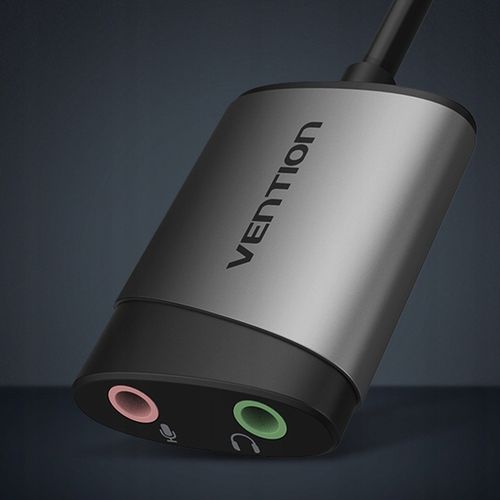 2 x Vention Zewnętrzna Karta Dźwiękowa Adapter USB-A Mikrofon Słuchawki 0,1 na Arena.pl