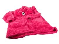 Ciepła bluza koc oversize xl gruba 2w1 futrzak z kapturem kocobluza gruba — Różowy