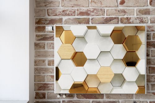 Osłona MAGNETYCZNA Na Grzejnik Heksagony Efekt 3D 110cm x 60cm na Arena.pl