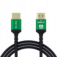 KABEL HDMI HIGH SPEED 2.1 8K 4K 1,5M 144Hz MOCNY PRZEWÓD AUDIO 3D PREMIUM