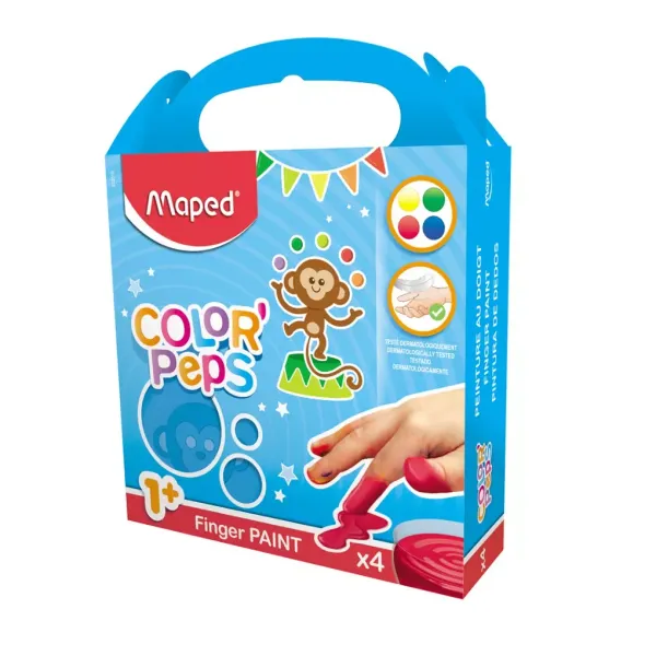 Farby Color'Peps do malowania palcami, 4 kolory zdjęcie 1