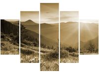 105CM 150CM OBRAZ 5 ELEM GÓRSKI KRAJOBRAZ DRUK