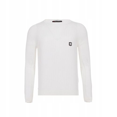 CIPO BAXX SWETER W PRĄŻKI WHITE BASIC GŁADKI~XL na Arena.pl