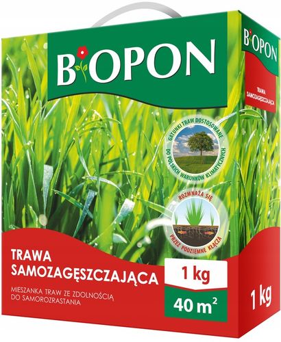 BOPON Trawa samozagęszczająca Biopon 40 m² / 1 kg na Arena.pl