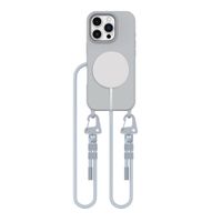 Etui Tech-Protect Magnecklace z Smyczą TPU DO iPhone 16 Pro Szary