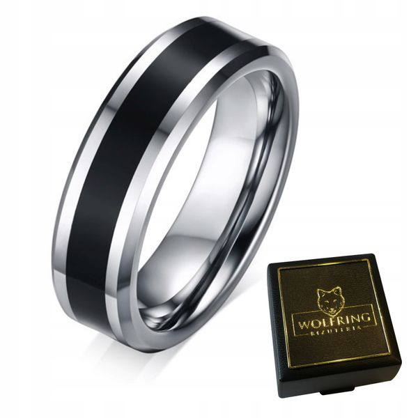 OBRĄCZKA PIERŚCIONEK z Wolframu WOLFRING EU19 US09 zdjęcie 1