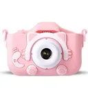 Dziecięcy aparat cyfrowy X5 w kształcie kotka - różowy