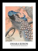 Plakat 13x18cm Design Two Peacocks, Koson Vintage do Salonu