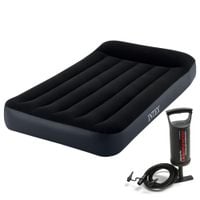 materac dmuchany welurowy+pompka 68612 intex 64141