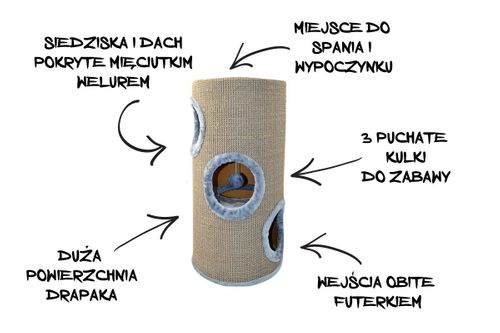 Domek Tuba drapak dla kota na Arena.pl