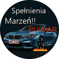 Opłatek na tort Urodziny BMW Auto Samochód Logo Tekst Gratis