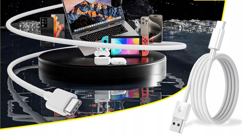 Kabel niktrade USB - USB typ C 1 m biały zdjęcie 2