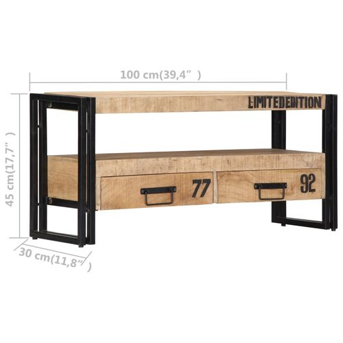 Szafka pod TV, 100x30x45 cm, lite drewno mango na Arena.pl