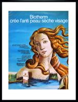 Oprawiona francuska reklama kremu BIOTHERM, 1973 r