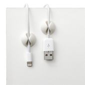 KX9269 Samoprzylepny organizer kabli CABLE DROP silikon