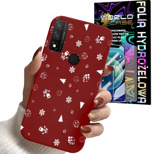 ETUI DO HUAWEI P SMART 2020 - ŚWIĄTECZNE WZORY CHOINKA MIKOŁAJ + FOLIA na Arena.pl