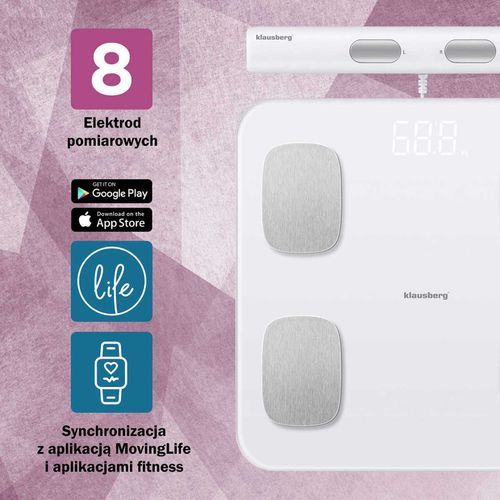 analityczna waga łazienkowa smart ios android klausberg kb-7853 na Arena.pl