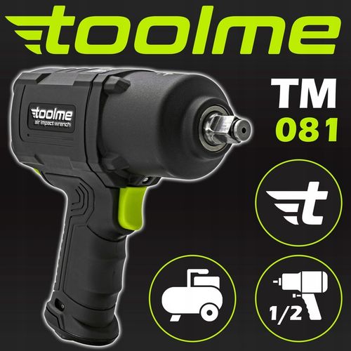 UDAROWY klucz pneumatyczny 1650Nm TOOLME kompozytowy do kół Z UDAREM 1/2 " na Arena.pl
