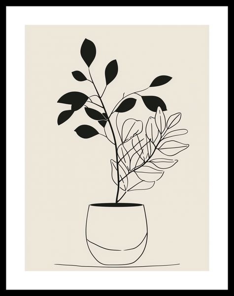 Plakat 30x40cm Prostota Doniczki zdjęcie 3