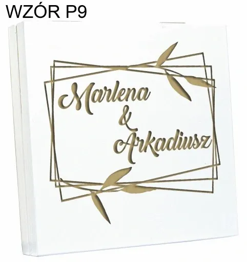 PUDEŁKO NA PIENIĄDZE PREZENT ŚLUBNY DLA MŁODEJ PARY NOWOŻEŃCÓW GRAWER zdjęcie 12