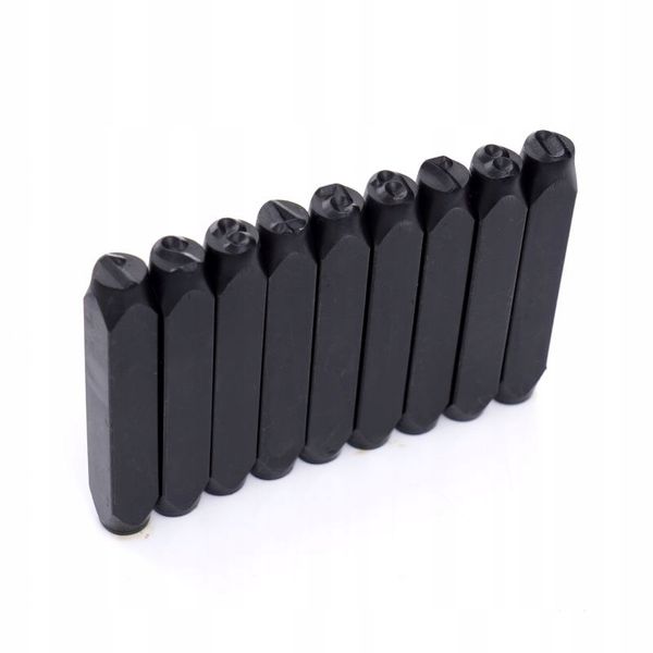 NUMERATOR NUMERATORY ZNACZNIKI LITERY + CYFRY 8MM STEMPLE DO NABIJANIA STAL zdjęcie 7