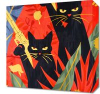 Obraz 40x40cm Dżungla w Odcieniach Nocy