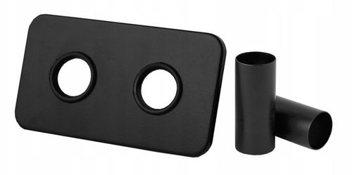 ZAWÓR TERMOSTATYCZNY CZARNY MAT DUOPLEX+MASKOWNICA PROSTOKĄTNA DO GRZEJNIKA na Arena.pl