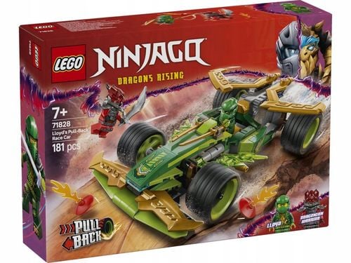 71828 - lego ninjago - samochód wyścigowy lloyda z napędem typu pull-back na Arena.pl