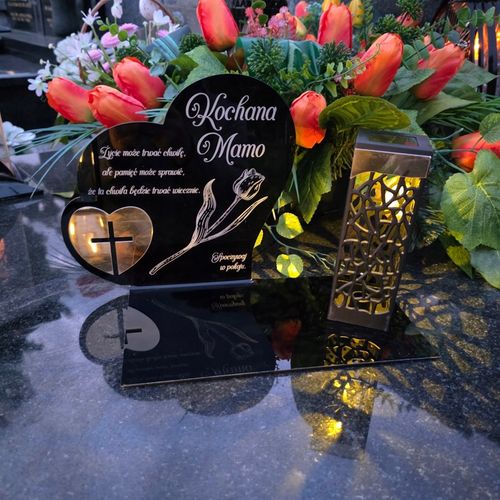 ZNICZ SOLARNY z Grawerem Wieczna Lampka Latarenka LED STATUETKA dla na Arena.pl