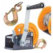 WYCIĄGARKA linowa wciągarka ręczna na korbę 454 kg 1000 lb lina 5m