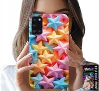 ETUI DO SAMSUNG GALAXY A31 - KOLOROWE GWIAZDKI GWIAZDA FUTERAŁ +FOLIA