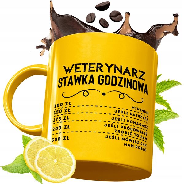 Złoty Kubek Premium Dla Weterynarza Prezent Z Nadrukiem Ze Zdjęciem zdjęcie 1