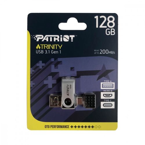 Patriot TRINITY 128G (3 in 1)  USB 3.1 TYPE A/TYPE C/MICRO B na Arena.pl