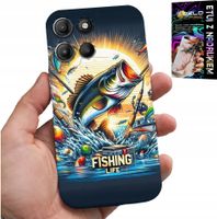 ETUI DO MOTOROLA MOTO G15 - WZORY DLA WĘDKARZA, RYBY, DORSZ, ŁOSOŚ