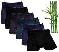 6x BOKSERKI MĘSKIE BAMBUSOWE ANTYBAKTERYJNE XXL