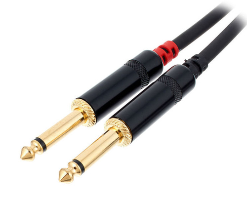 Kabel przewód audio sygnałowy Jack 6,3 mm stereo 3 m pozłacany pro snake na Arena.pl