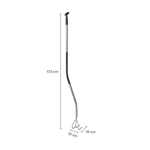 Fiskars Ergonomic 1076978 kultywator z wygiętym trzonkiem do spulchniania gleby zdjęcie 1