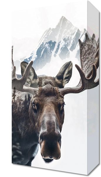 Obraz 20x40cm Łoś Duch Lasu zdjęcie 1