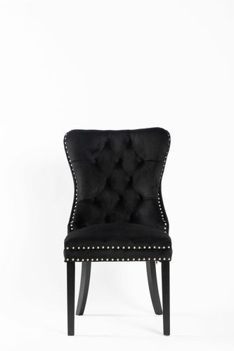 Krzesło Lael Velvet czarne na Arena.pl