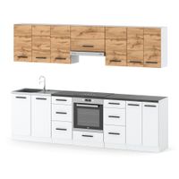 Meble Kuchenne Nowoczesne Roma 2.8m Kuchnia Modułowa Pojemna Wotan Biała