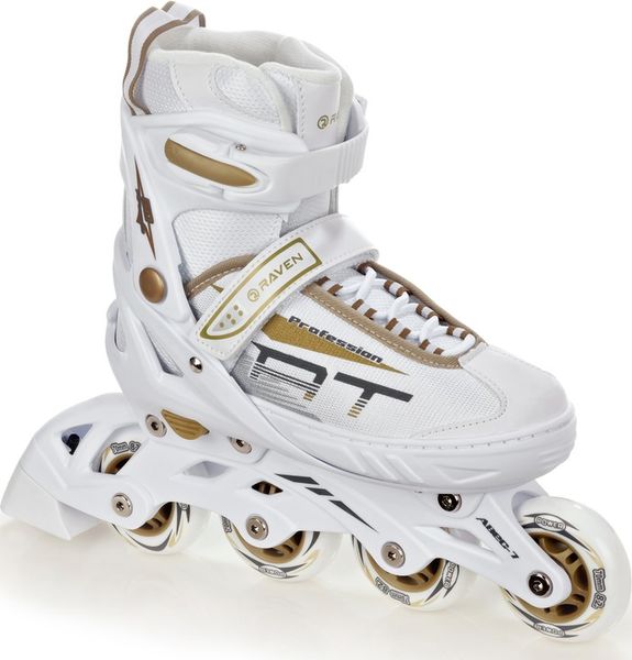 Rolki Regulowane RAVEN Profession White/Gold 38-42 zdjęcie 2
