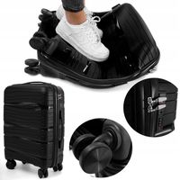 MAŁA WALIZKA PODRÓŻNA L POLIPROPYLEN RGL BAGAŻ PODWÓJNE KÓŁKA OBROTOWE