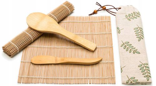 MATA DO SUSHI + AKCESORIA DREWNIANE na Arena.pl