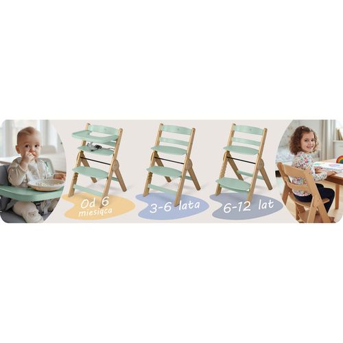 Drewniane krzesełko do karmienia Nukido Timo na Arena.pl