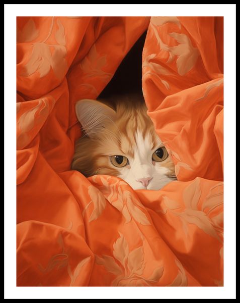 Plakat 50x65cm Ukryty Kot zdjęcie 3